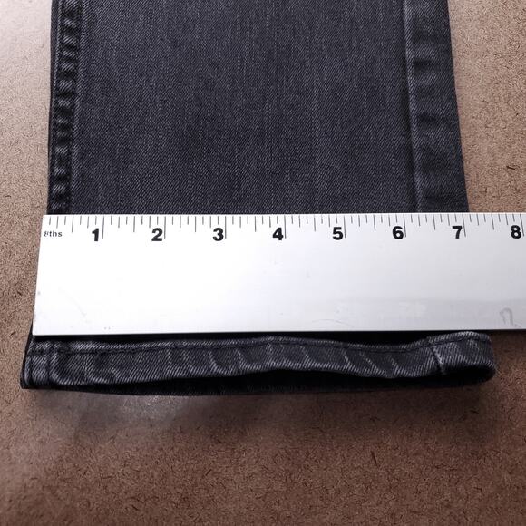 Levi's 505 Jeans Men 29x30 Black Straight Leg Grunge 90s Minimalist Casual Retro - Picture 14 of 14